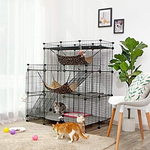 Multi-Tier Cat Cage